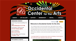 Desktop Screenshot of occidentalcenterforthearts.org