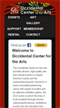 Mobile Screenshot of occidentalcenterforthearts.org